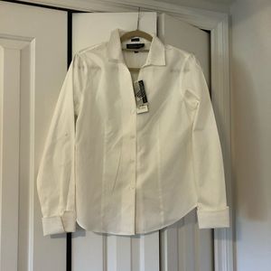 Jones New York Women’s White Collared Shirt